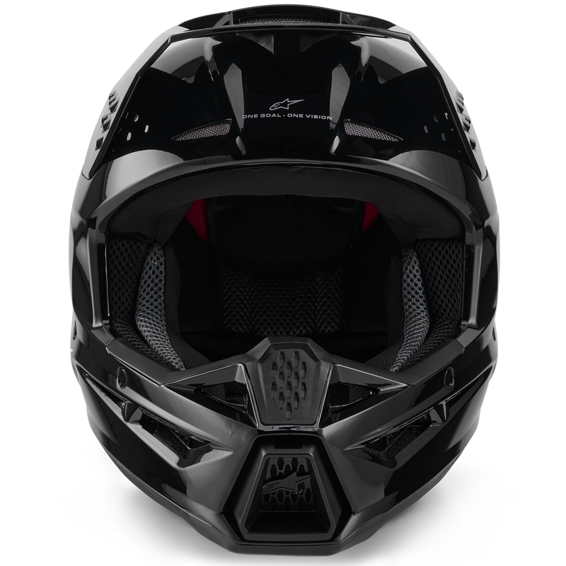 Alpinestars S-M3 Solid Motocross-Helm, schwarz