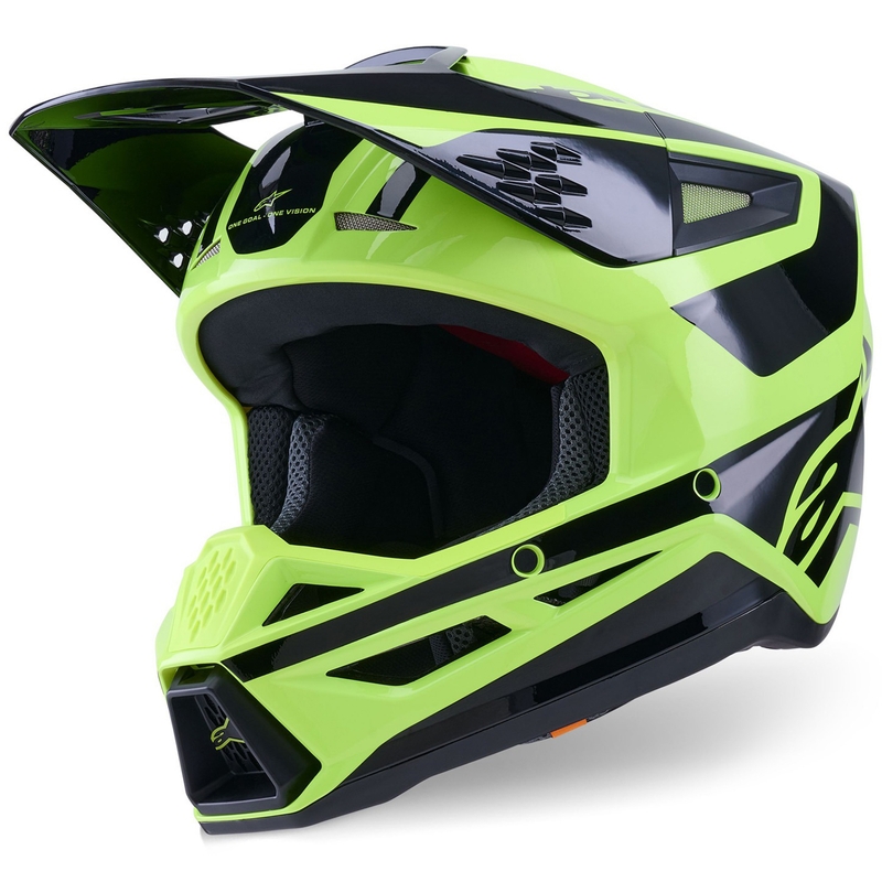 Alpinestars S-M3 Heat Motocrosshelm fluo gelb-schwarz