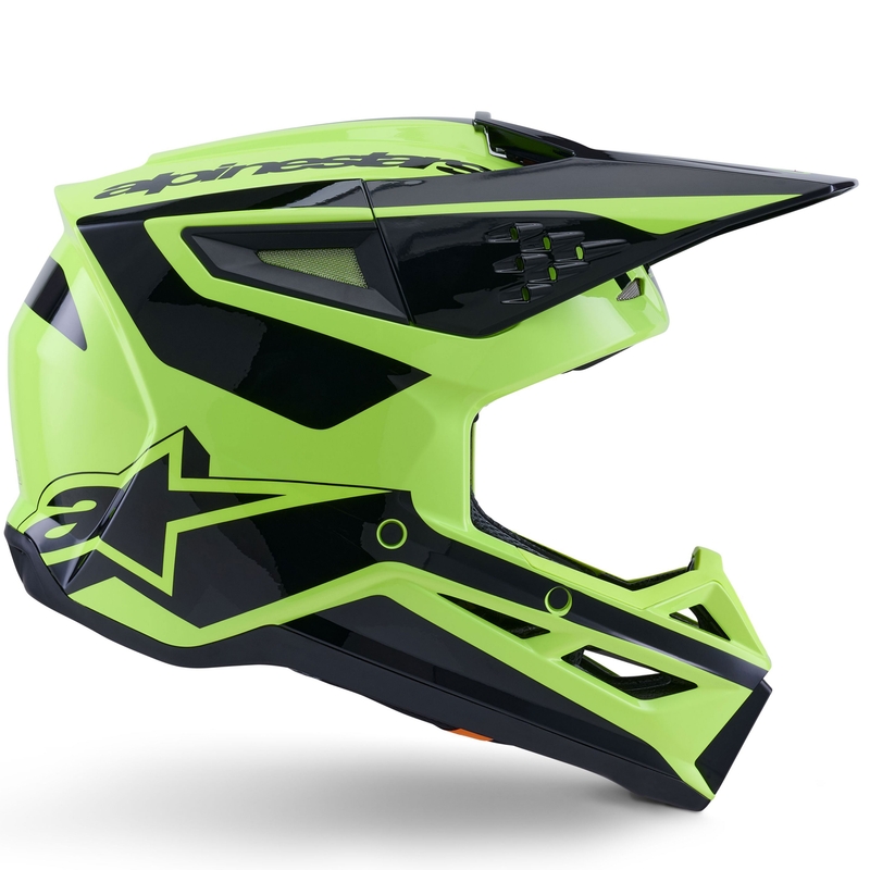 Alpinestars S-M3 Heat Motocrosshelm fluo gelb-schwarz