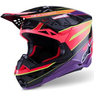 Crosshelm Alpinestars Supertech S-M10 Era Pink-Lila-Neongelb