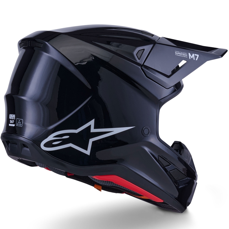 Alpinestars SM7 Solid Motocrosshelm schwarz