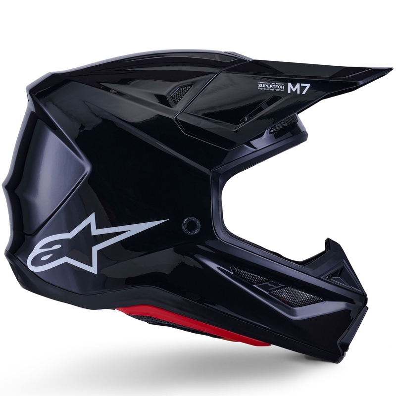 Alpinestars SM7 Solid Motocrosshelm schwarz