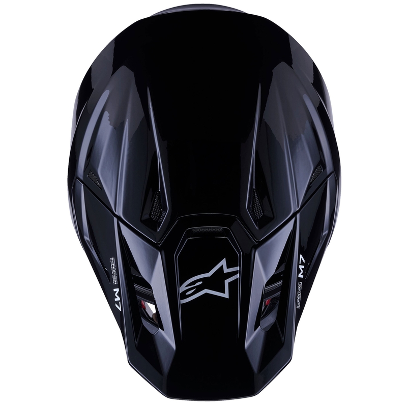 Alpinestars SM7 Solid Motocrosshelm schwarz