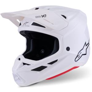 Alpinestars SM7 Solid Motocrosshelm weiß