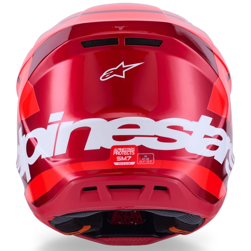 Alpinestars SM7 Core Motocrosshelm rot