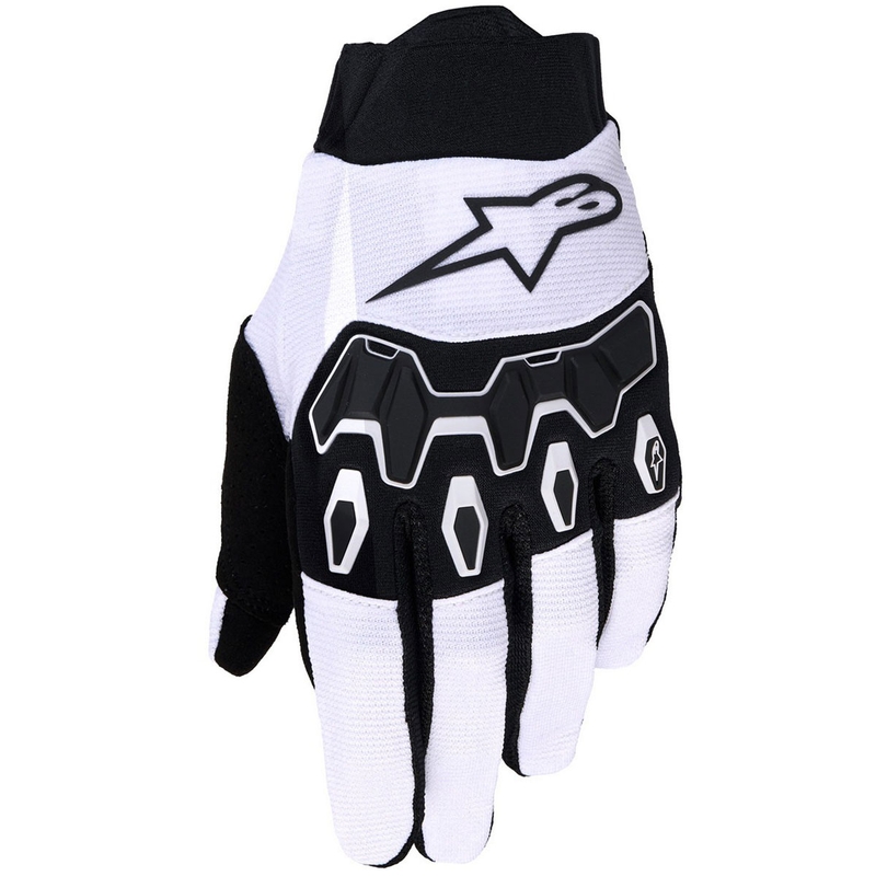 Alpinestars Full Bore V2 Motocross-Handschuhe hellgrau-schwarz