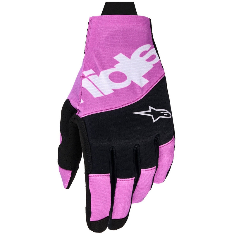 Alpinestars Techstar Motocross-Handschuhe schwarz-hellgrau-lila