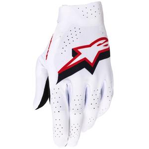 Alpinestars Supertech MX Motocross Handschuhe weiß-schwarz-rot