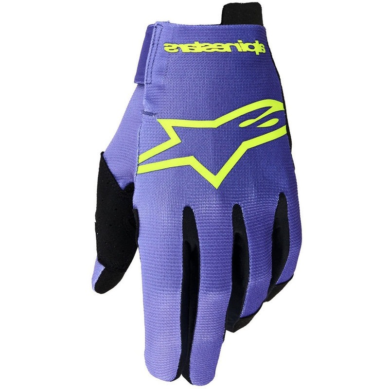 Alpinestars Radar Motocross-Handschuhe lila-fluo gelb