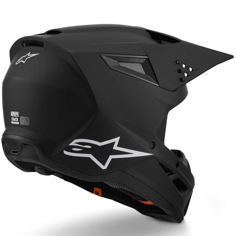 Alpinestars S-M3 Solid Motocrosshelm mattschwarz