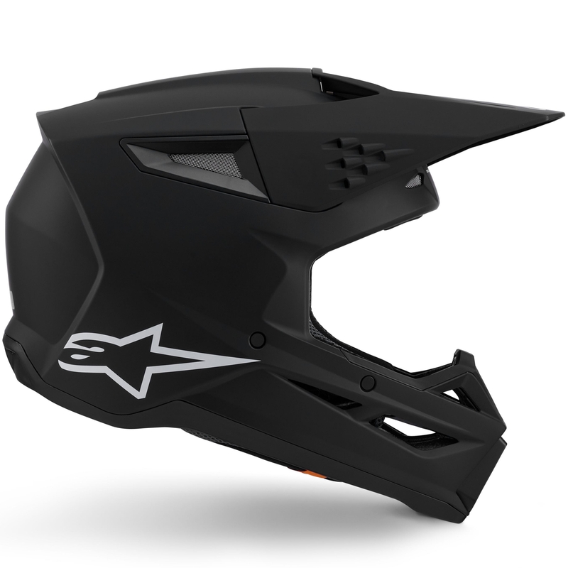 Alpinestars S-M3 Solid Motocrosshelm mattschwarz