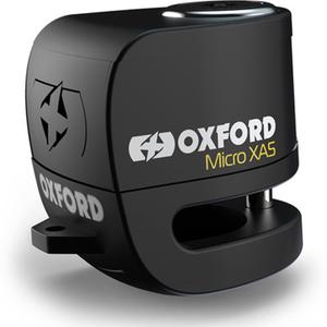 Oxford Micro XA5 Scheibenbremsenschloss mit integriertem Alarm schwarz