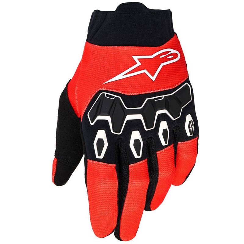 Alpinestars Full Bore V2 Jugend/Kinder Motocross Handschuhe rot schwarz-weiß