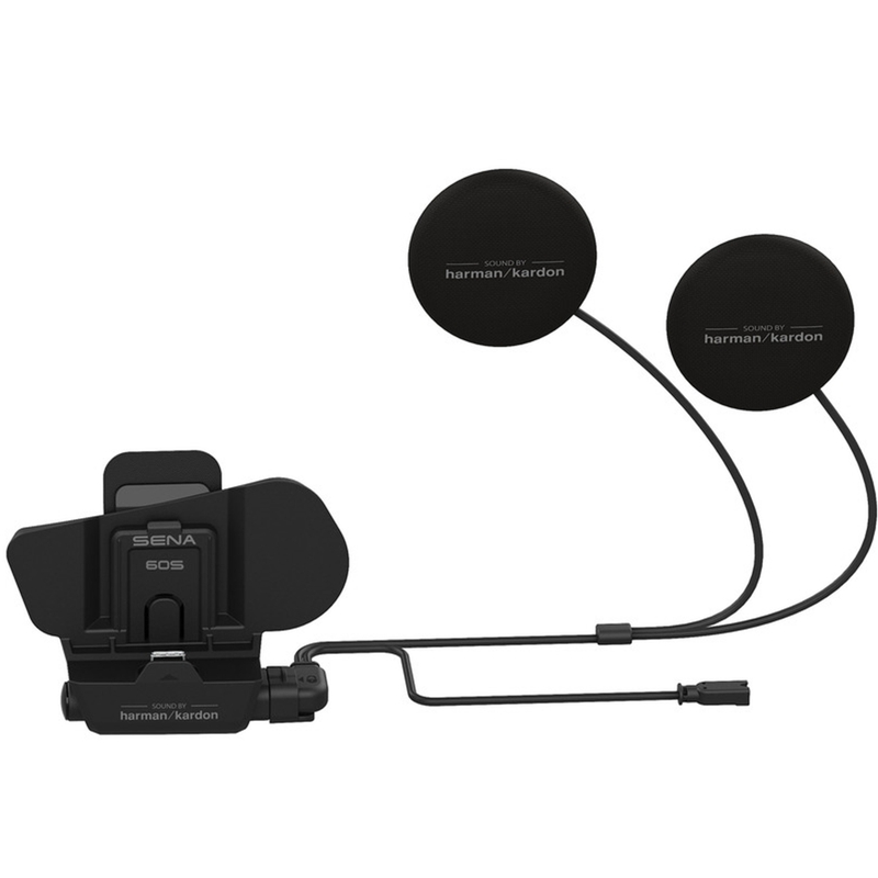 Helmhalterung mit Zubehör für Sena 60S Headset inklusive Uni-Mikrofon, schwarz