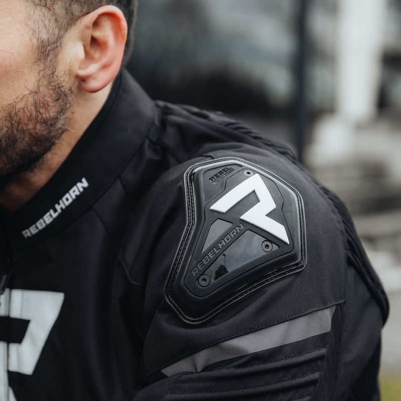 Rebelhorn Vandal Motorradjacke schwarz-weiß