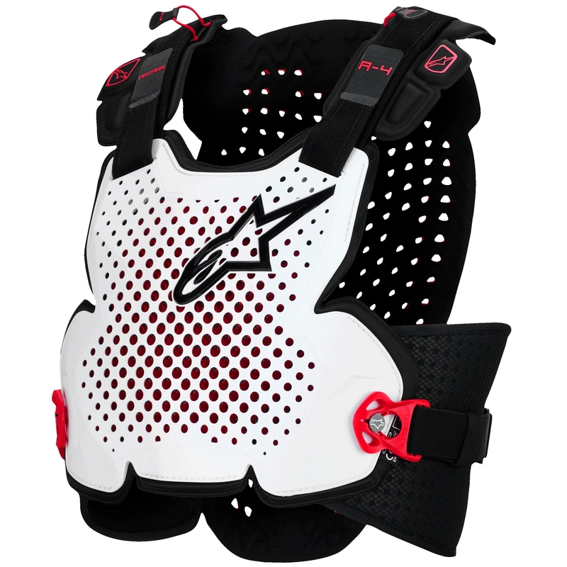 Alpinestars A-4 Plasma Brustschutz schwarz-rot-weiß