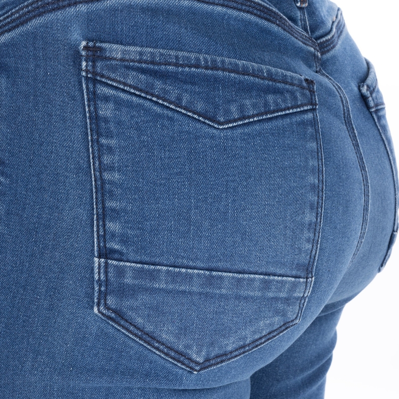 Damen Motorradjeans OXFORD SOFIA AA Slim hellblau