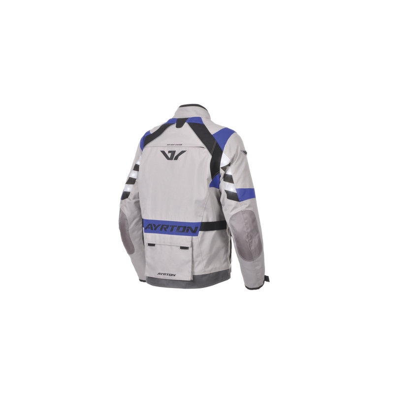 Ayrton Fuel Motorradjacke grau-schwarz-blau