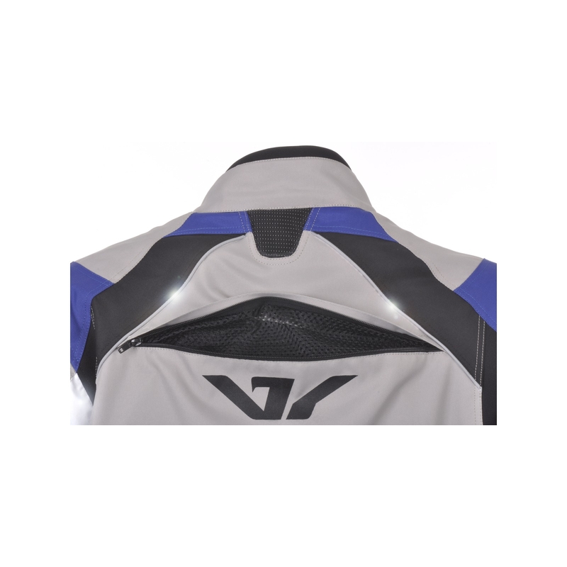 Ayrton Fuel Motorradjacke grau-schwarz-blau