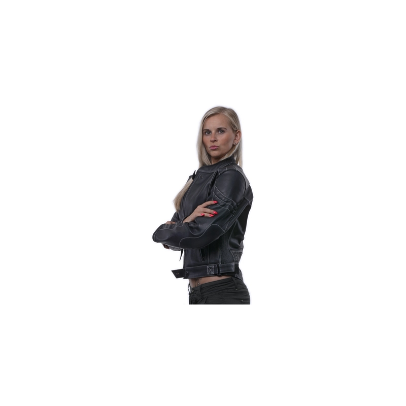 Ayrton Vixen Damen Motorradjacke Schwarz