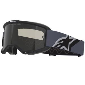 Alpinestars Vision Sand Motocrossbrille schwarz-grau mit dunkel getönter Linse