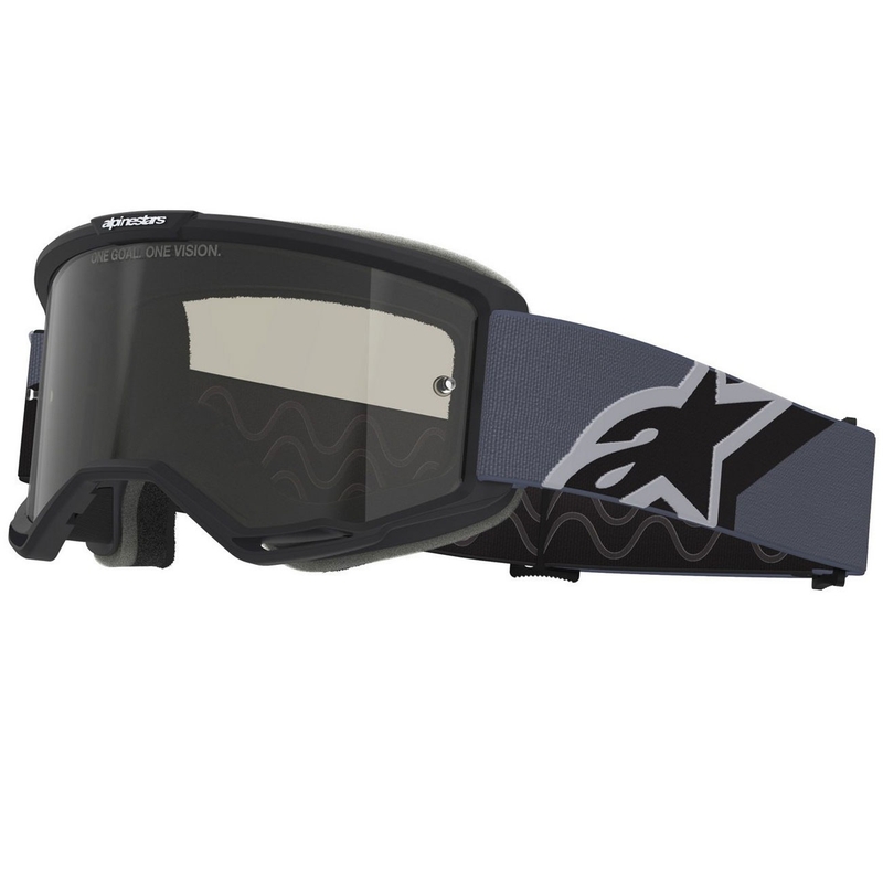 Alpinestars Vision Sand Motocrossbrille schwarz-grau mit dunkel getönter Linse