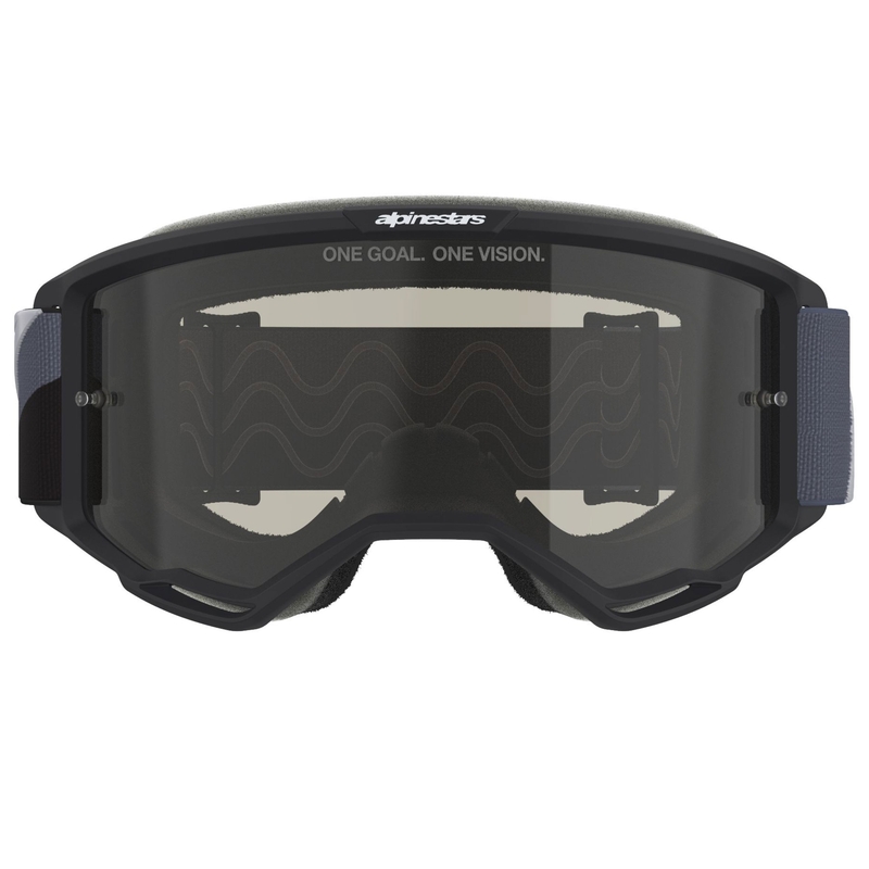 Alpinestars Vision Sand Motocrossbrille schwarz-grau mit dunkel getönter Linse