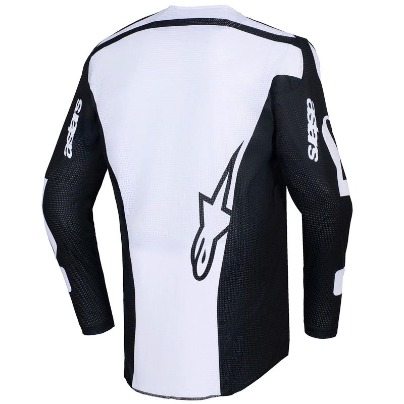 Alpinestars Racer Air Riway Motocrosstrikot schwarz-weiß