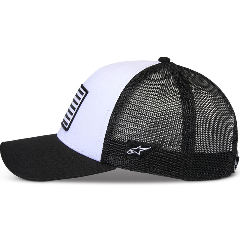 Alpinestars Flag Snap Hat weiß-schwarz