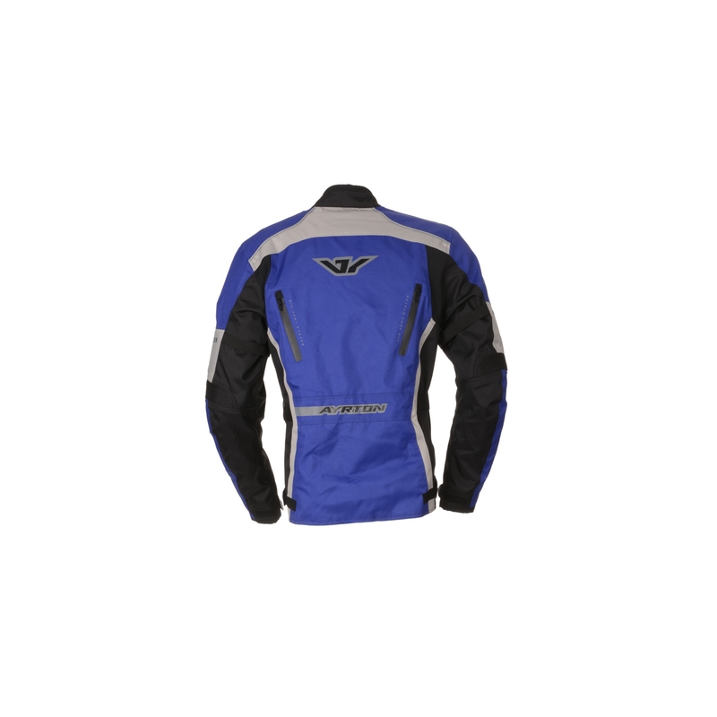 Ayrton Tonny schwarz-grau-blaue Motorradjacke