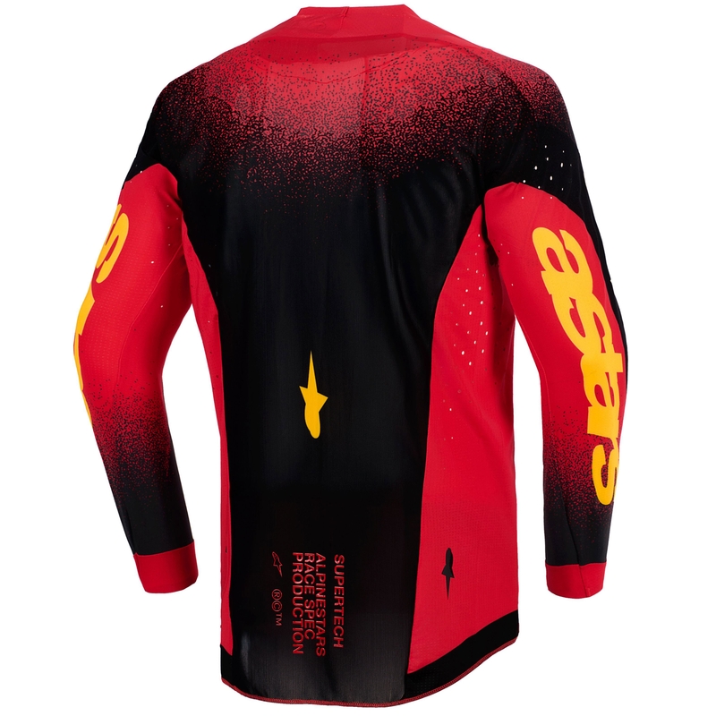 Alpinestars Supertech Scenz Motocross Trikot rot-schwarz-gelb