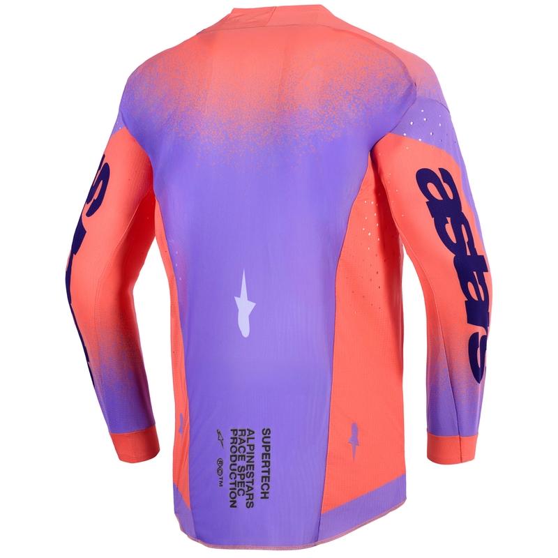 Alpinestars Supertech Scenz Motocross-Trikot orange-koralle-lila
