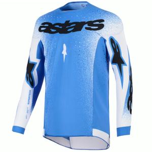 Alpinestars Supertech Scenz Motocrosstrikot blau-weiß