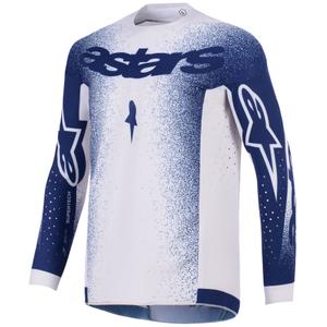 Alpinestars Supertech Scenz Motocross-Trikot hellgrau-dunkelblau