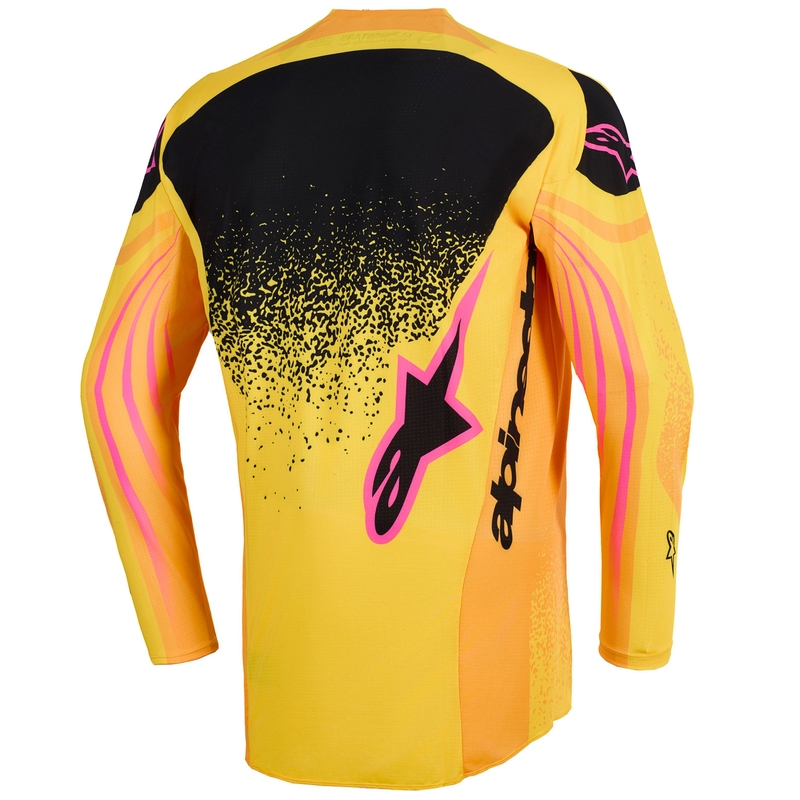 Alpinestars Techstar Nomur Motocross Trikot orange-gelb-pink