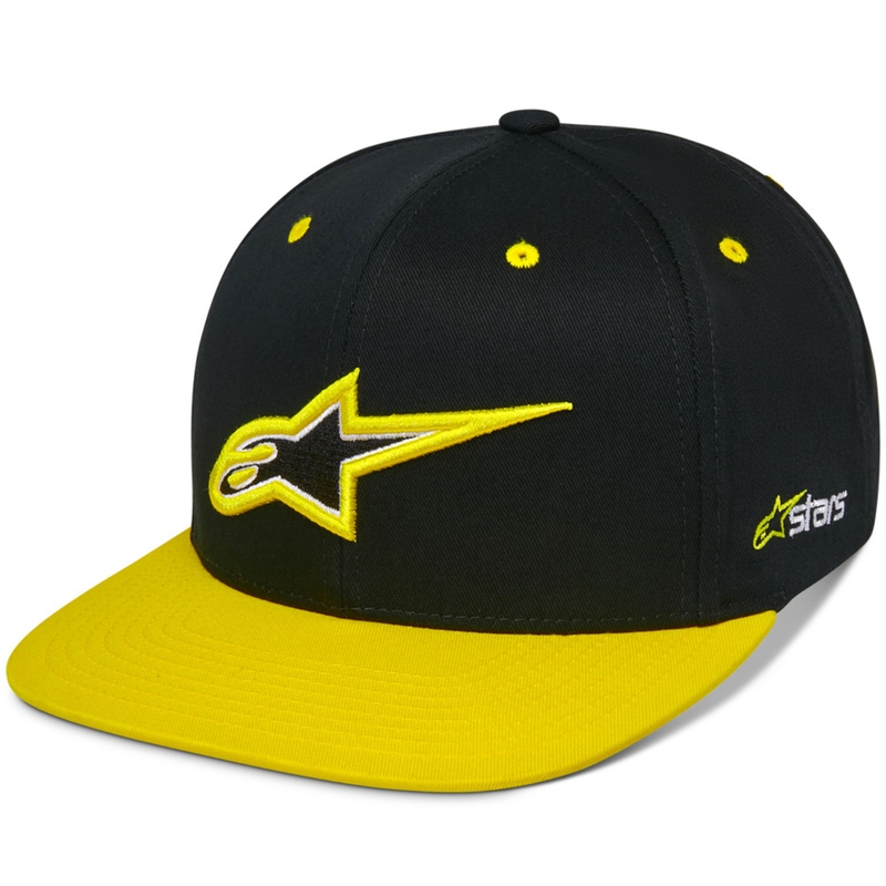 Alpinestars Thickness Snapback Cap schwarz-fluo gelb
