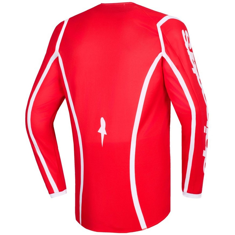 Alpinestars Fluid Apex Motocrosstrikot rot-weiß