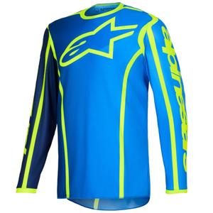 Alpinestars Fluid Apex blau-fluo gelb Motocross-Trikot