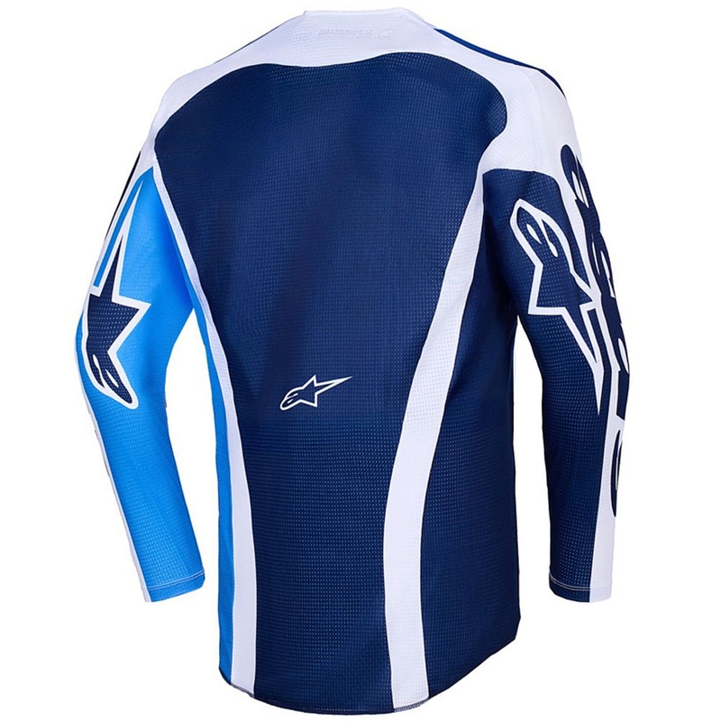 Alpinestars Racer Air Portl Motocross Trikot blau-weiß