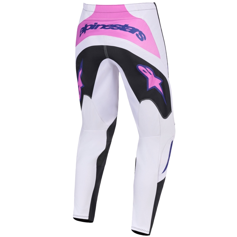 Alpinestars Fluid Grid Motocrosshose schwarz-hellgrau-lila