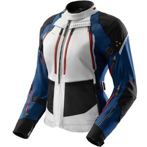 Damen-Motorradjacke Rebelhorn Hardy 3.0 blau-grau-rot