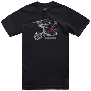 T-shirt Alpinestars MX Helm CSF schwarz