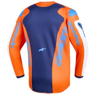 Motocross Jersey Alpinestars Fluid Grid Kinder Orange-Blau-Weiß