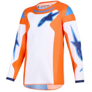 Motocross Jersey Alpinestars Fluid Grid Kinder Orange-Blau-Weiß