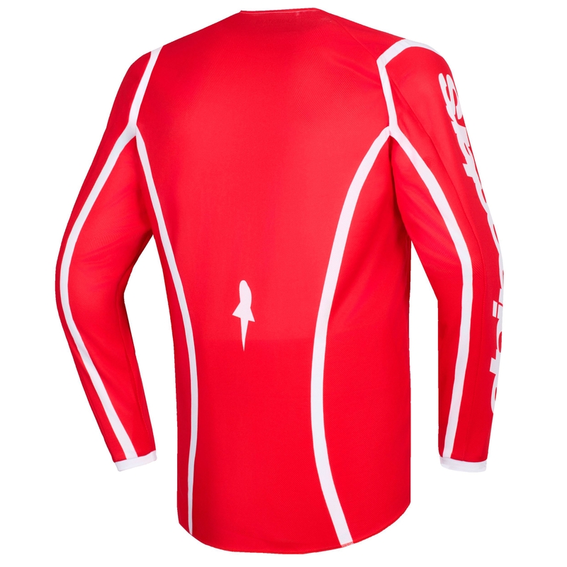 Alpinestars Fluid Apex Kinder Motocross Trikot rot-weiß