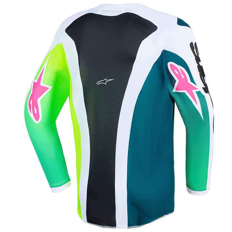 Alpinestars Fluid Portl Kinder Motocross Trikot grün-weiß-schwarz