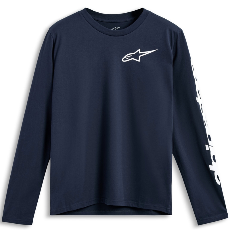 Alpinestars Trackside CSF Langarm-T-Shirt Blau