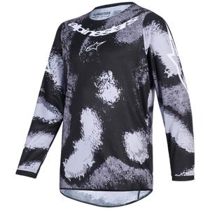 Alpinestars Fluid Lahnd Kinder Motocross Jersey - Grau-Camo