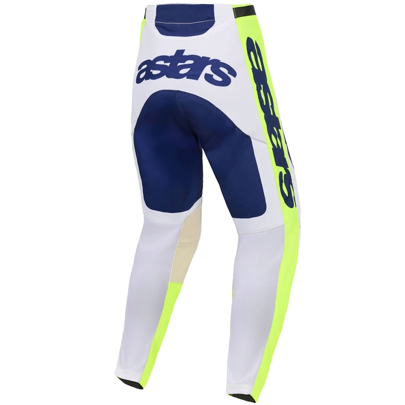 Alpinestars Racer Air Riway Motocrosshose hellgrau-neongelb-blau