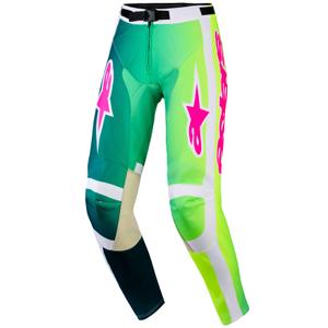 Alpinestars Racer Portl Motocrosshose grün-weiß-schwarz